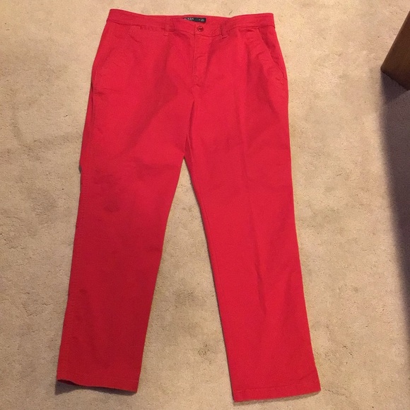Lauren Ralph Lauren Pants - Lauren Ralph Lauren Red Straight Leg Pants